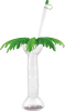 16 oz Clear Palm Tree Cup